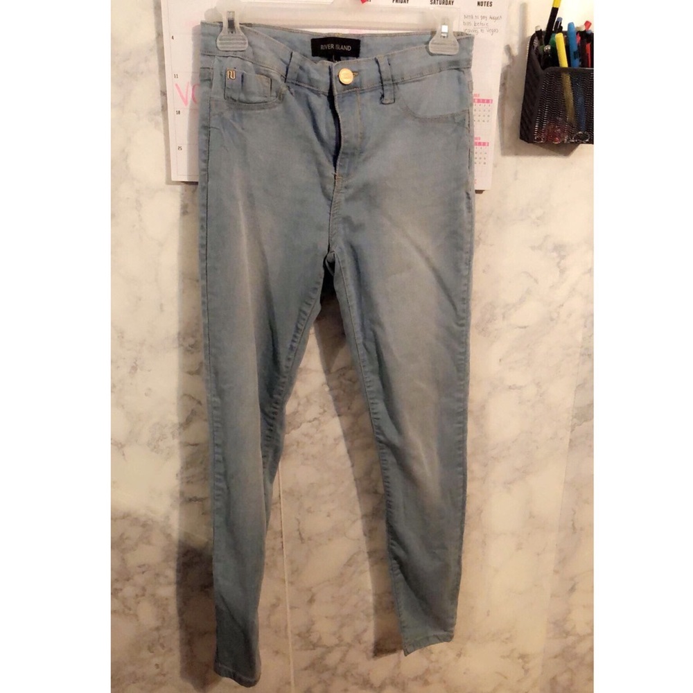 river island high waisted denim jeans